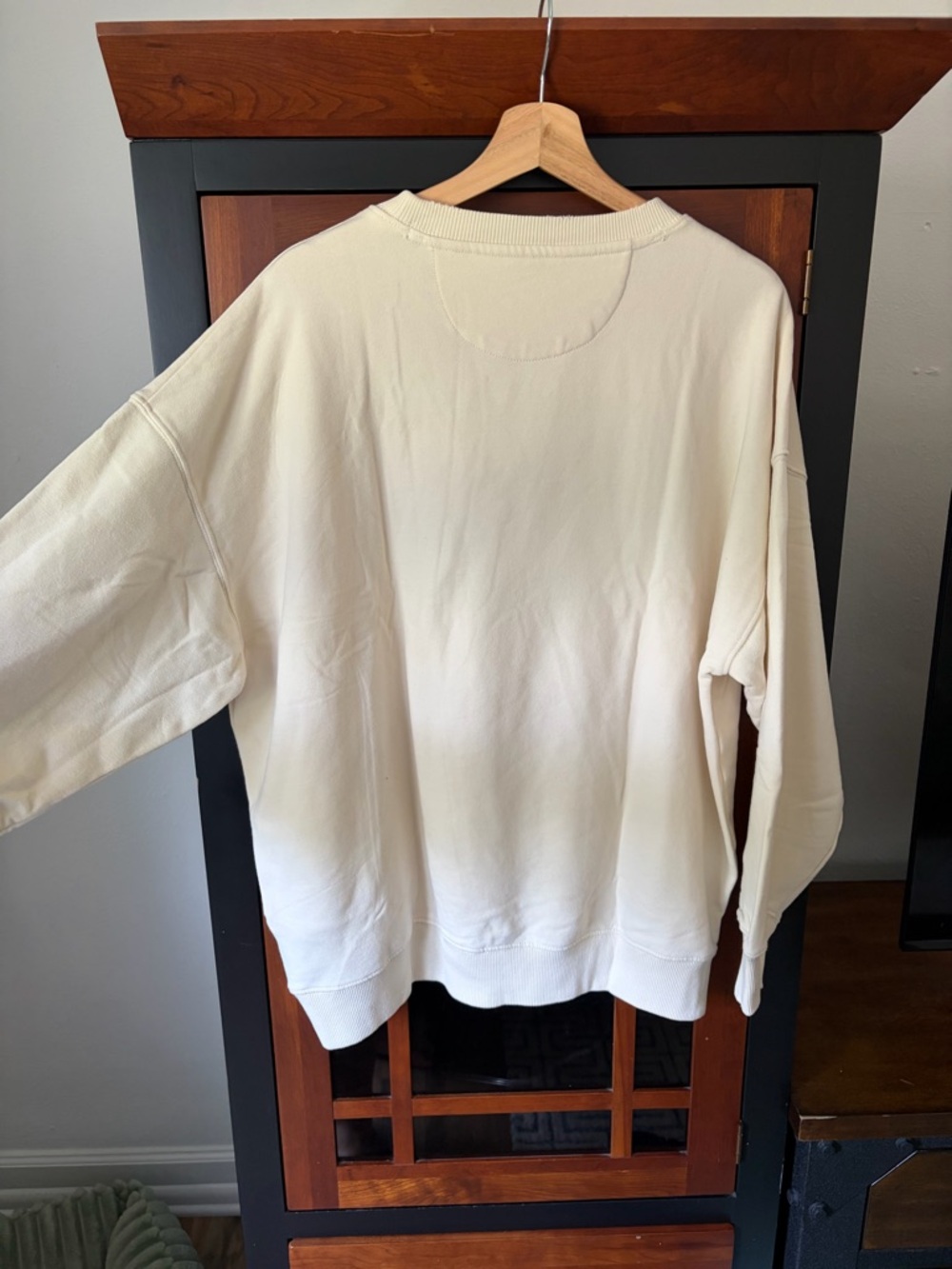 Oversized Disney Cream Crewneck Mickey Pumpkin Sweatshirt - Picture 2 of 4